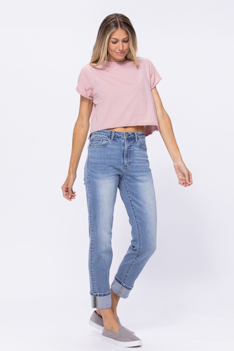 JB Waist Vintage Wash Boyfriend