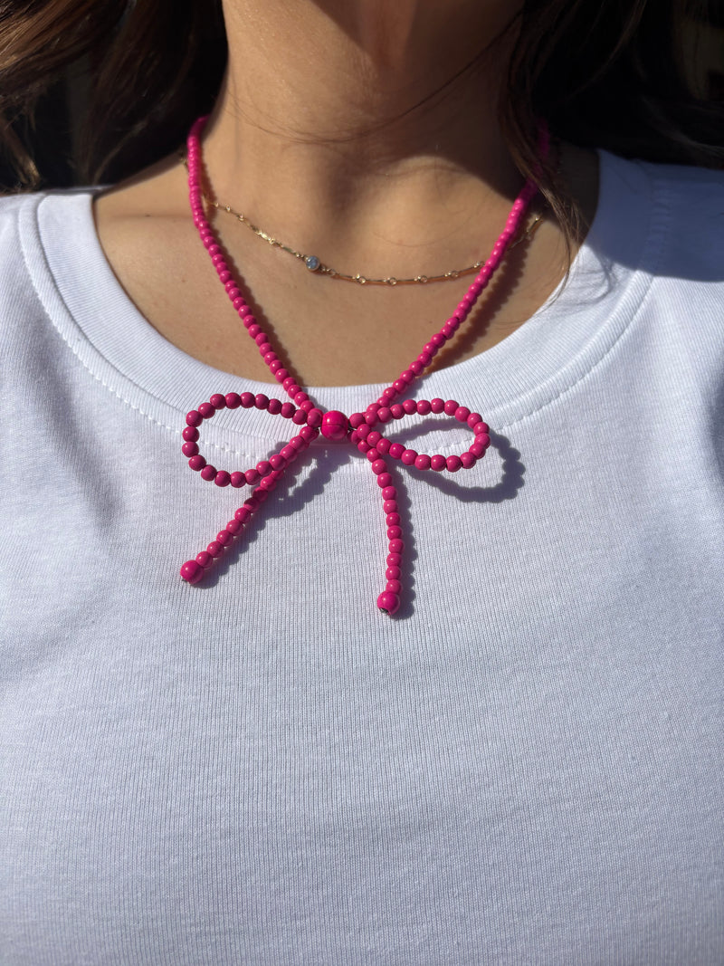 NV Bow Necklace