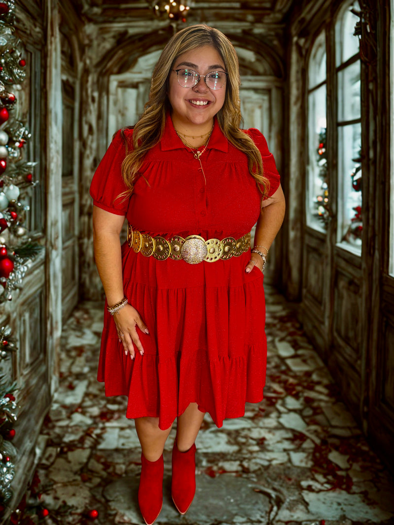Red Sparkle Dress