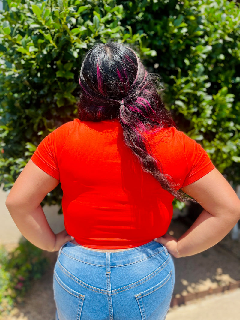 Ninja Crew Neck Crop Top