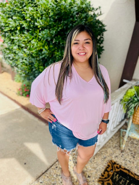 Pink Shimmer Top