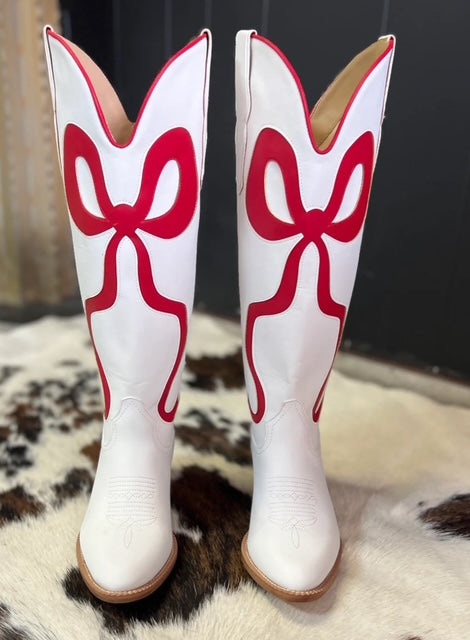 Ruby Bow Boots