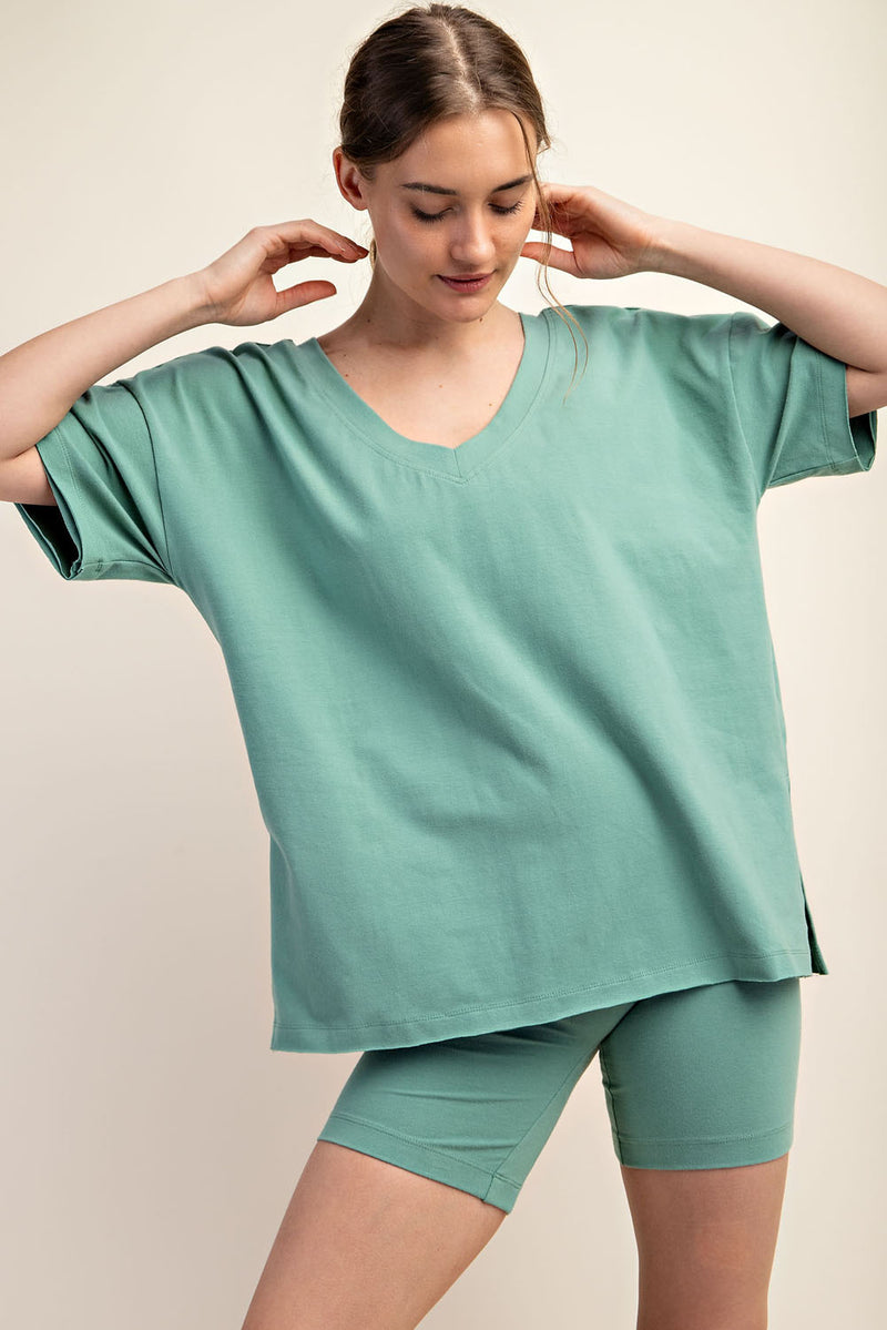 REVERSIBLE SHORT SLEEVE TOP