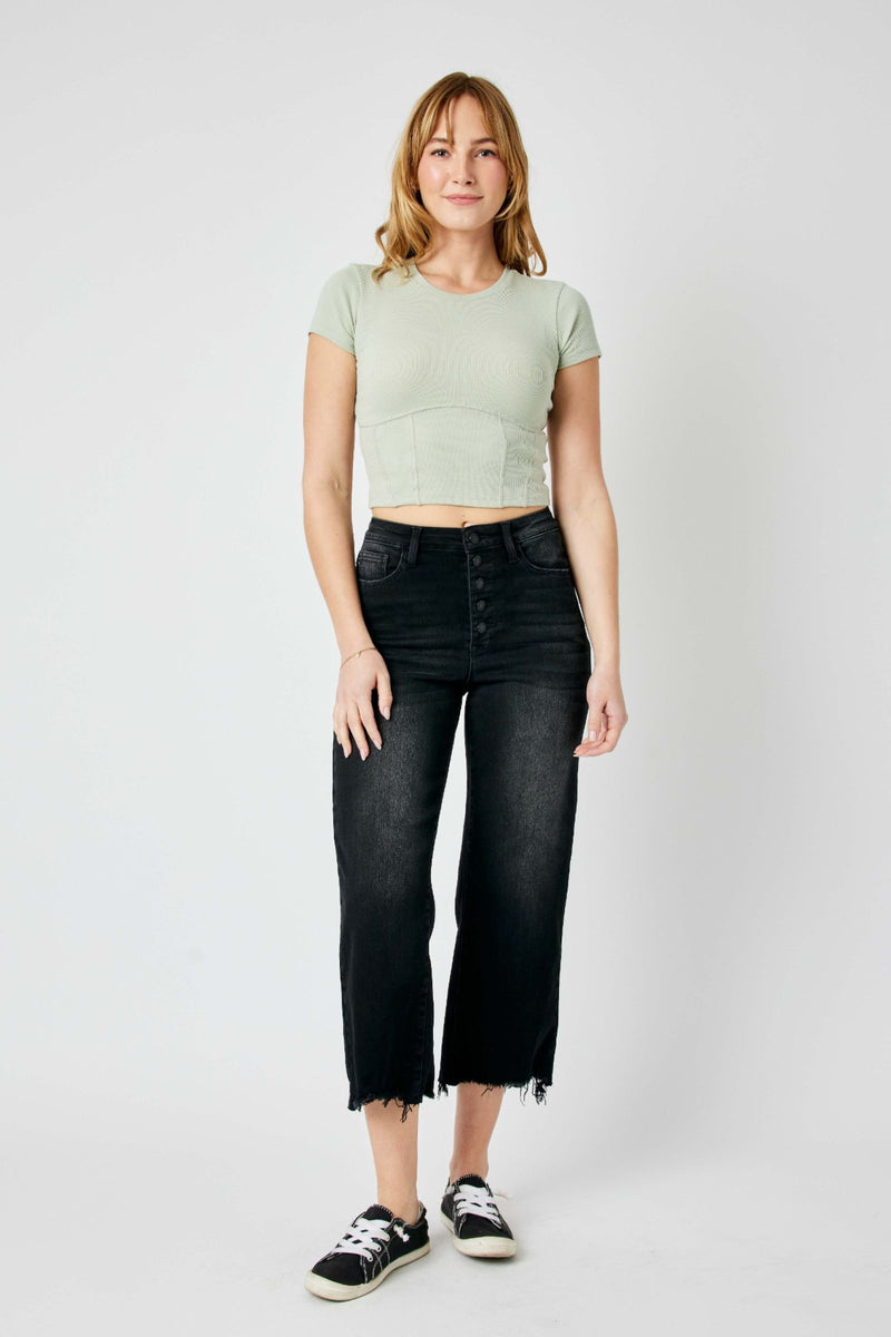 JB Blk Crop Jeans