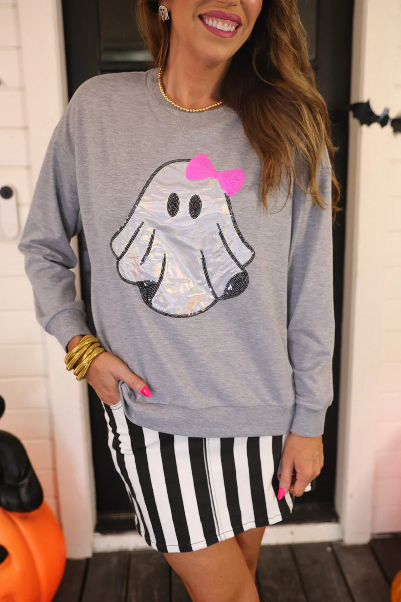 Gigi The Ghost Metallic Pullover