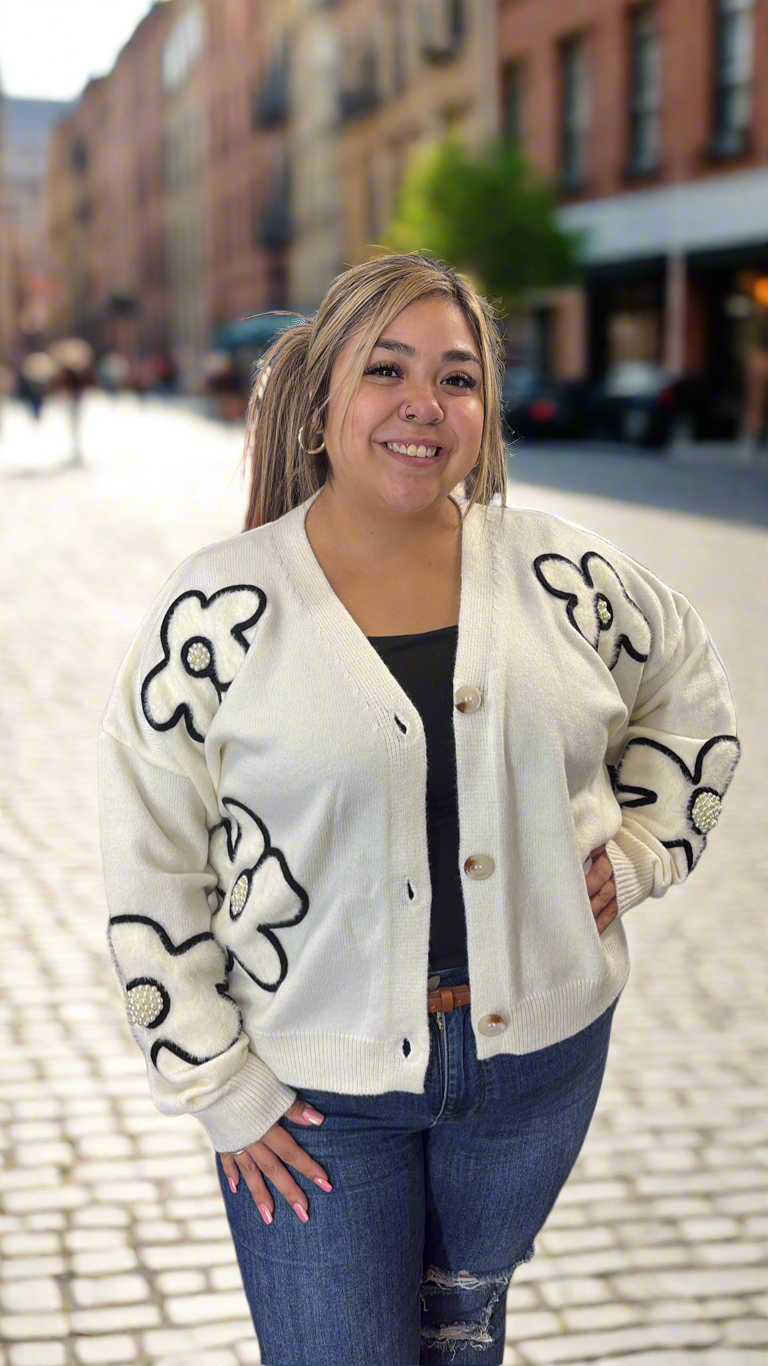 Petal & Pearl cardigan
