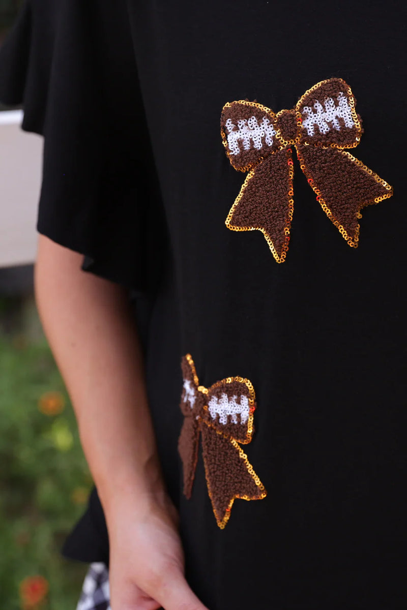 Sideline Sparkle Ruffle Top