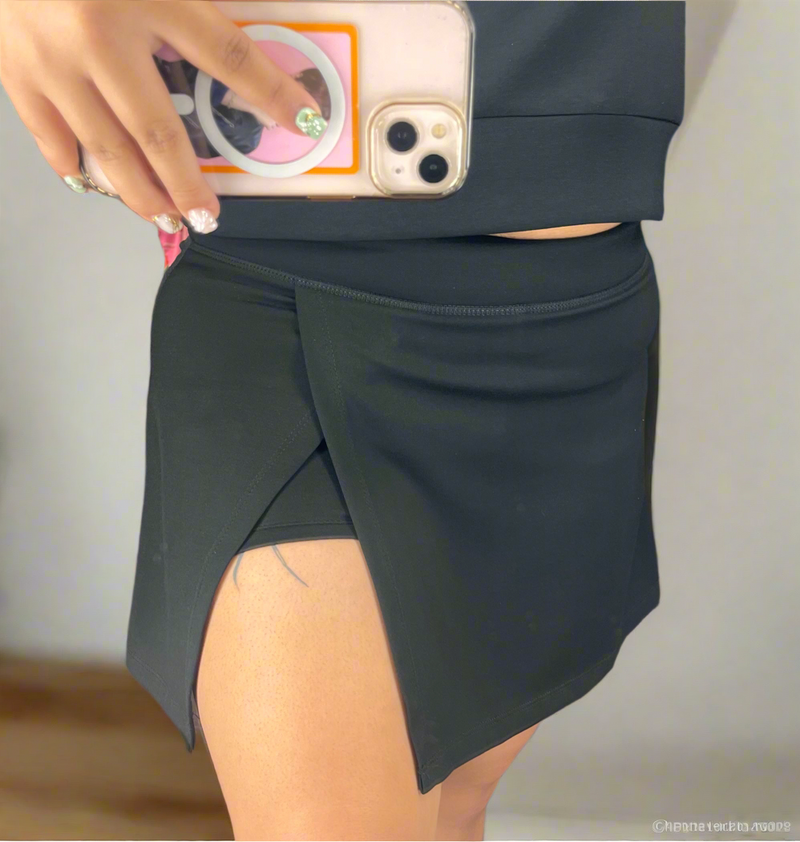 The Noir Skort