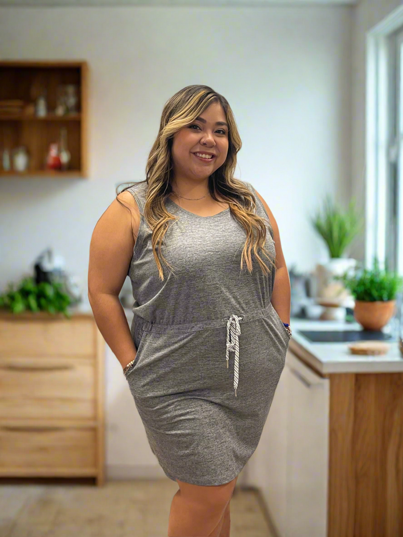 Heather Black Casual Dress