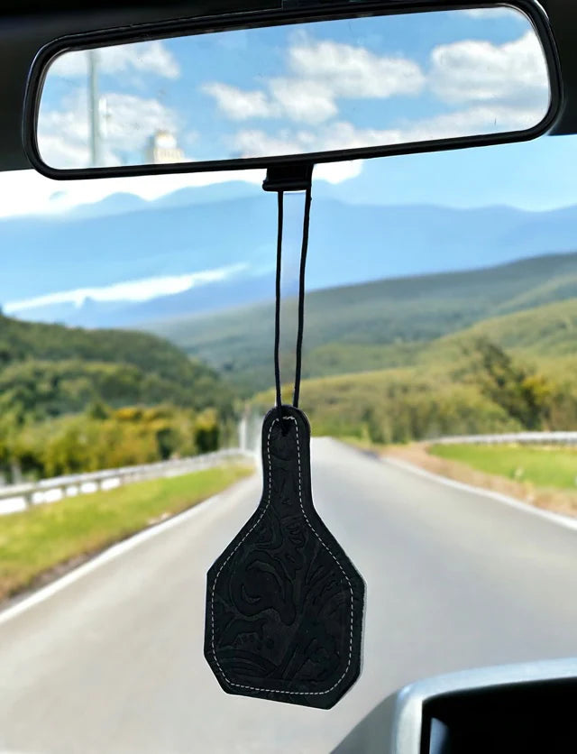 Cow Tag Car Charm
