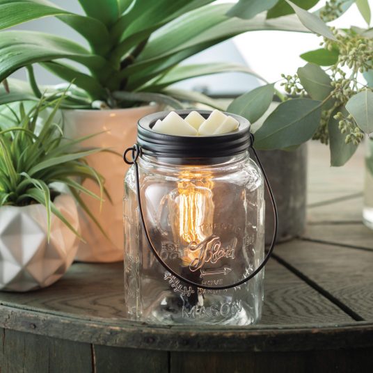 Glass Mason Jar Fragrance Warmer