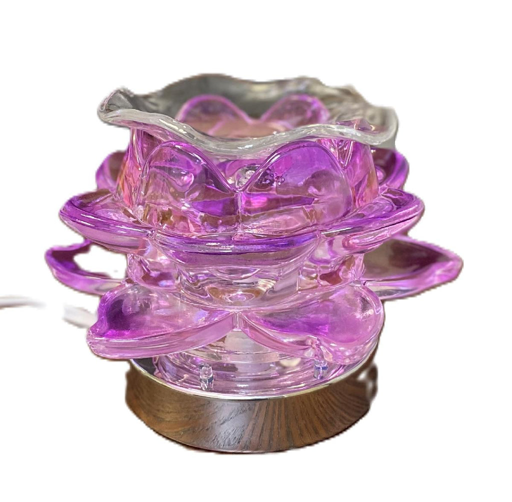 Clear Purple Flower Warmer