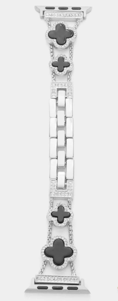 Quatrefoil watch band