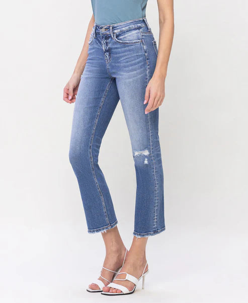 Excellent High Rise Slim Straight Jeans