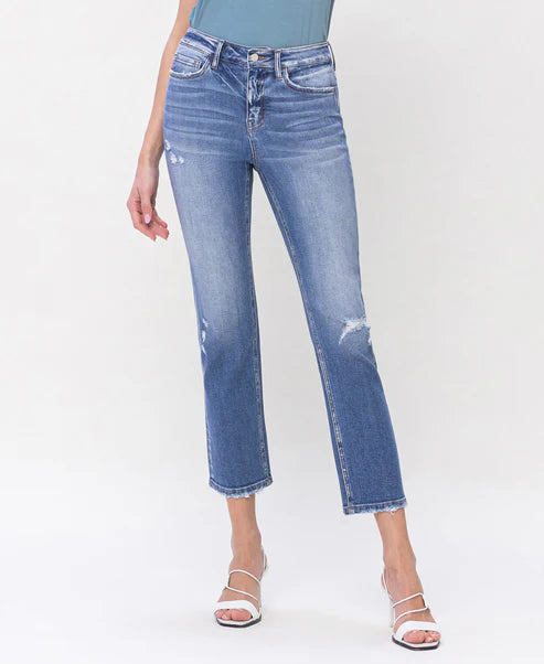 Excellent High Rise Slim Straight Jeans