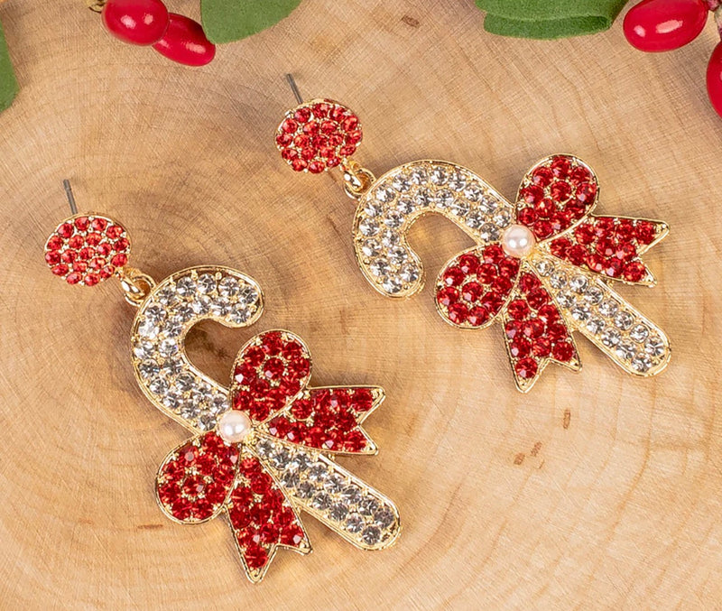 Twinkle Cane Dangle Earrings