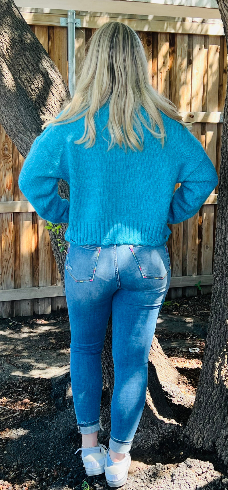 Turquoise Heather Sweater