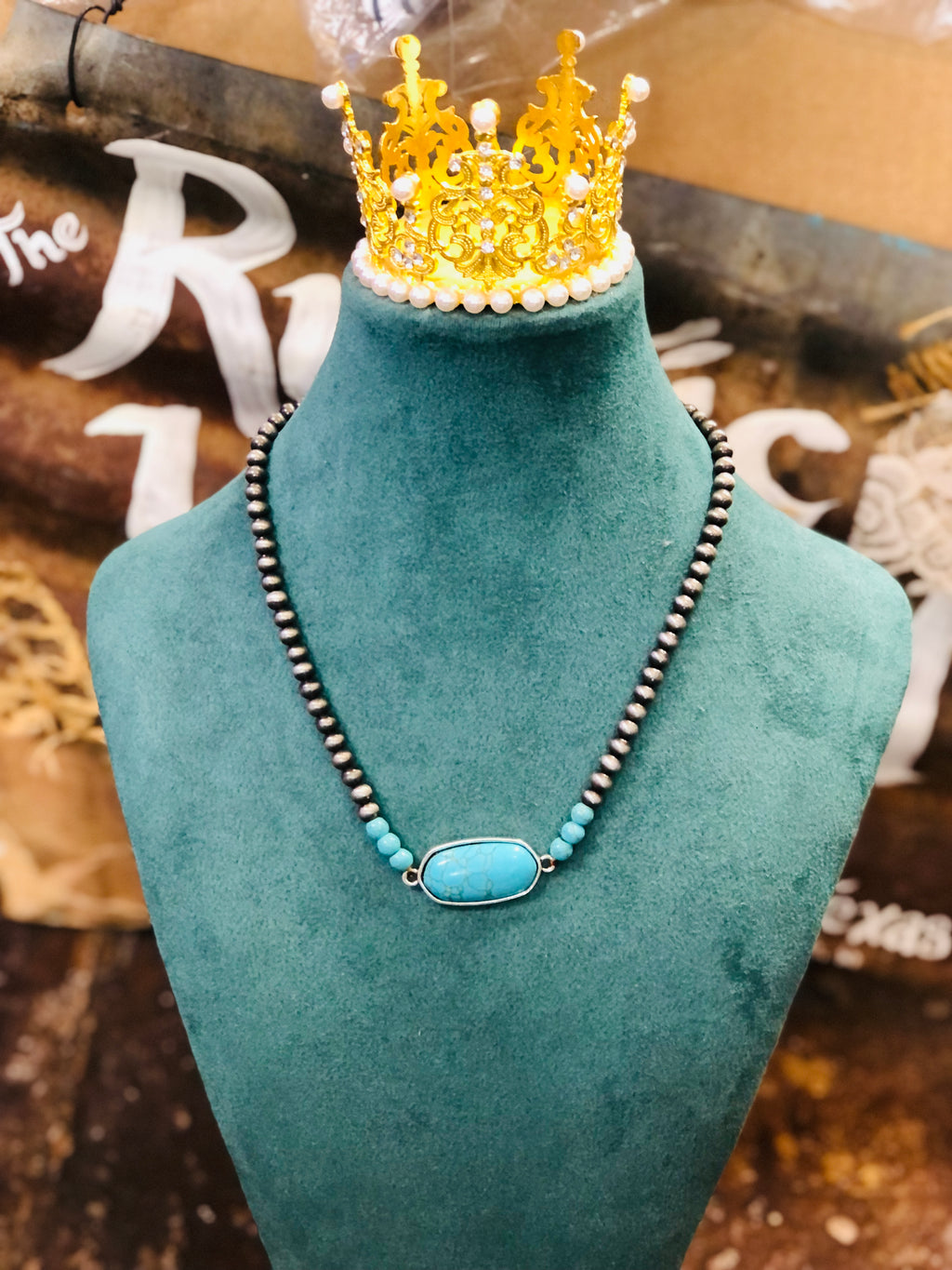 Dainty Turquoise Pendant Necklaces
