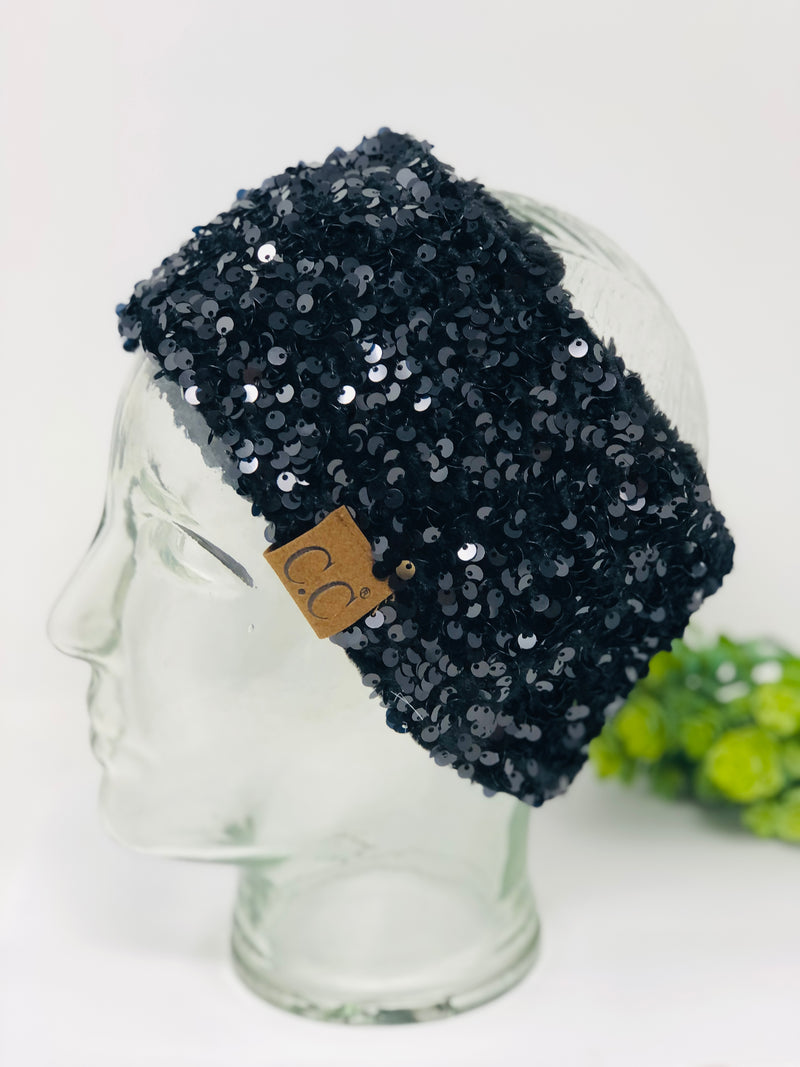 CC Sequined Band Ear Warmer