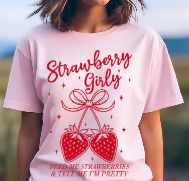 Strawberry Girly Tee
