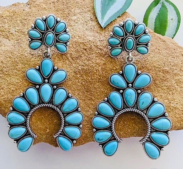 SB Turquoise Dangle Earrings