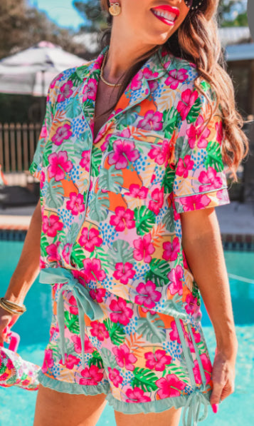 Time To Tango Tie Pajama Set