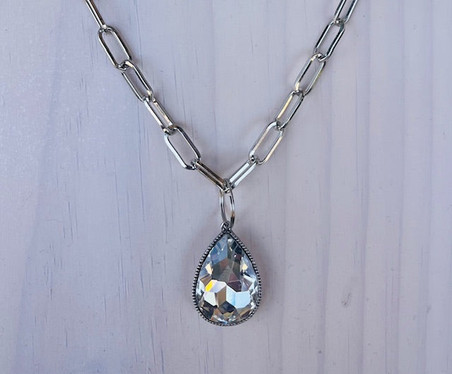 Silver Clip Necklace