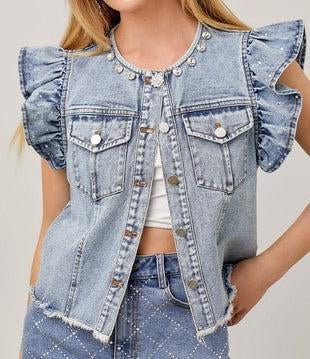 Denim Gem Vest