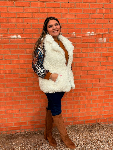 White Fur Vest