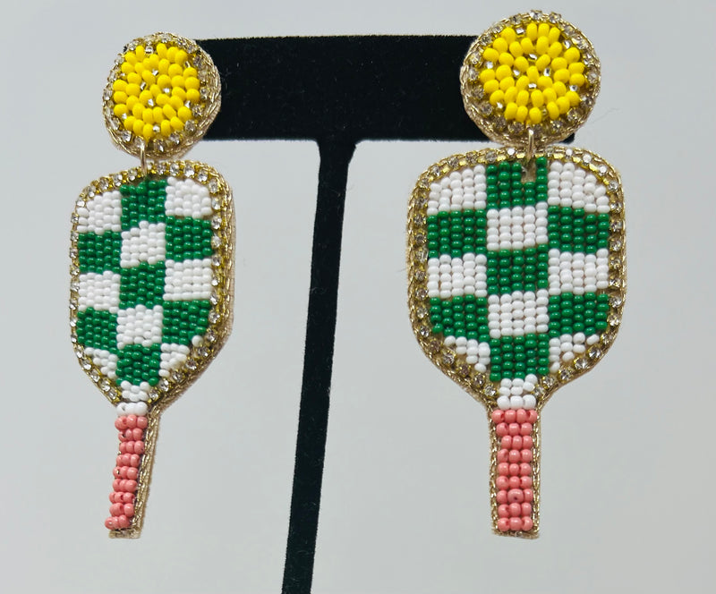 Sports Seed Bead Earrings