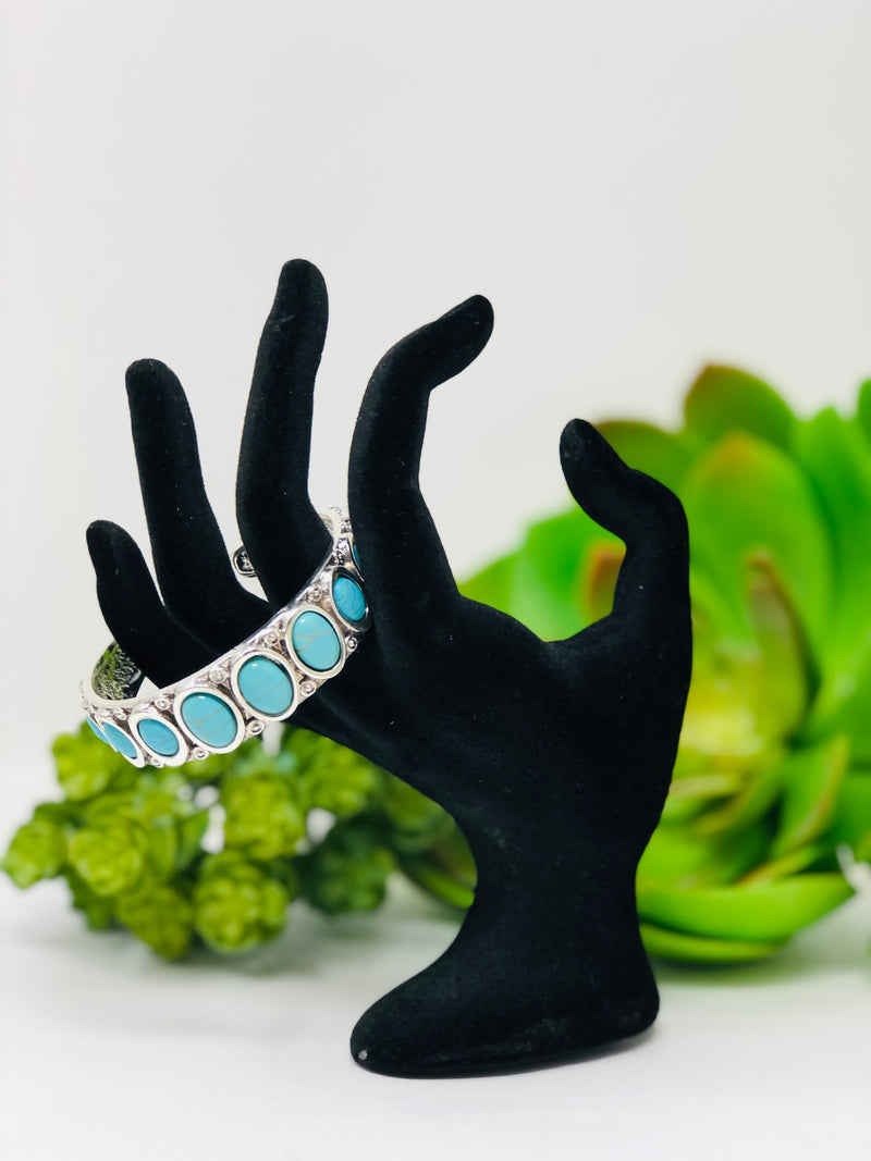 Cuff Variegated Stone Bracelet