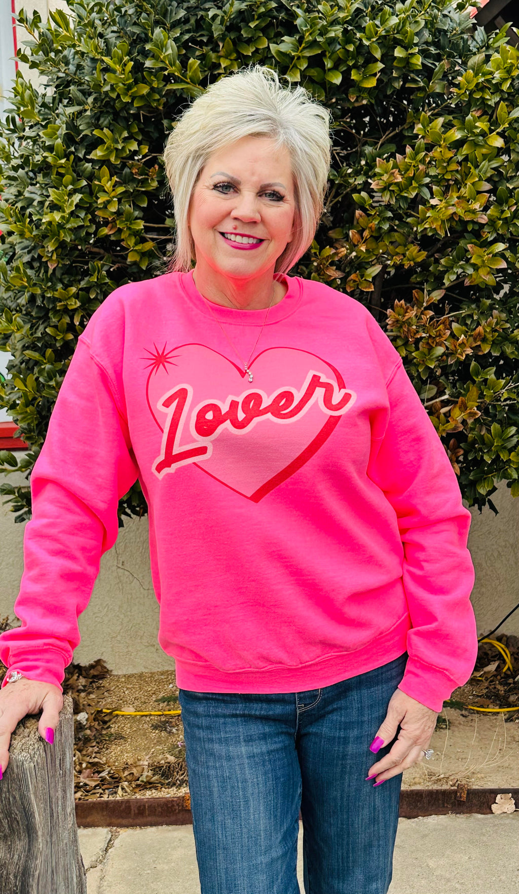 Lover Heart Neon Sweatshirt