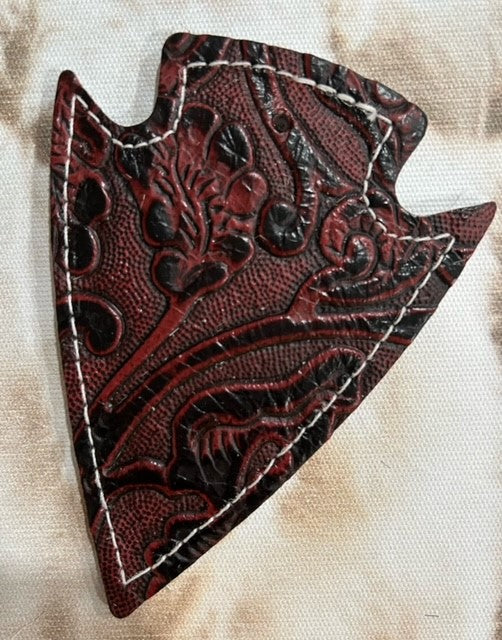 Car Charm- Red Tooled