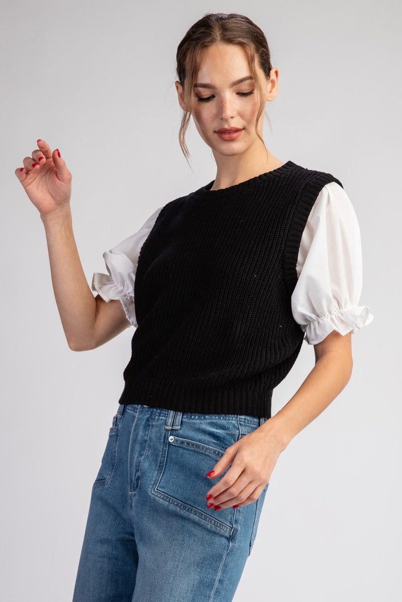 Puffed Layered Top