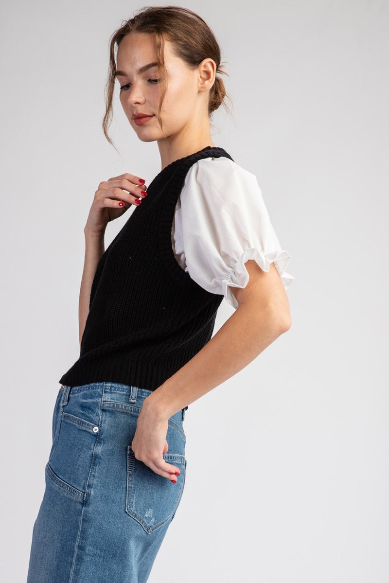 Puffed Layered Top