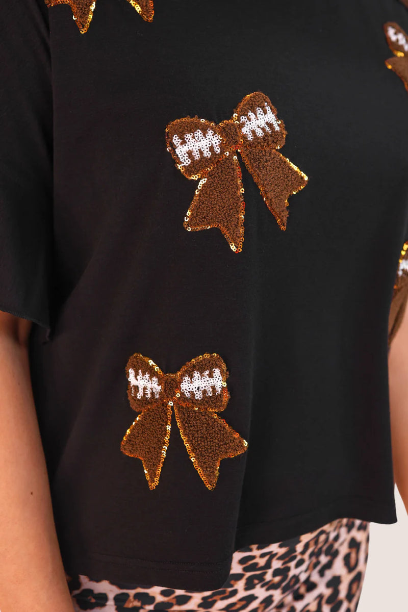 Sideline Sparkle Ruffle Top