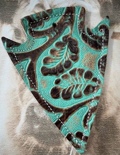 Car Charm- TURQUOISE TOOLED