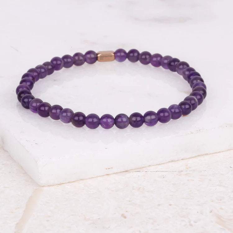 AMETHYST- ACCENT BRACELET