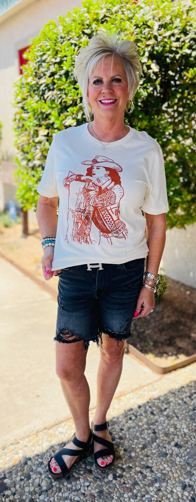 Cowgirl Outline Tee