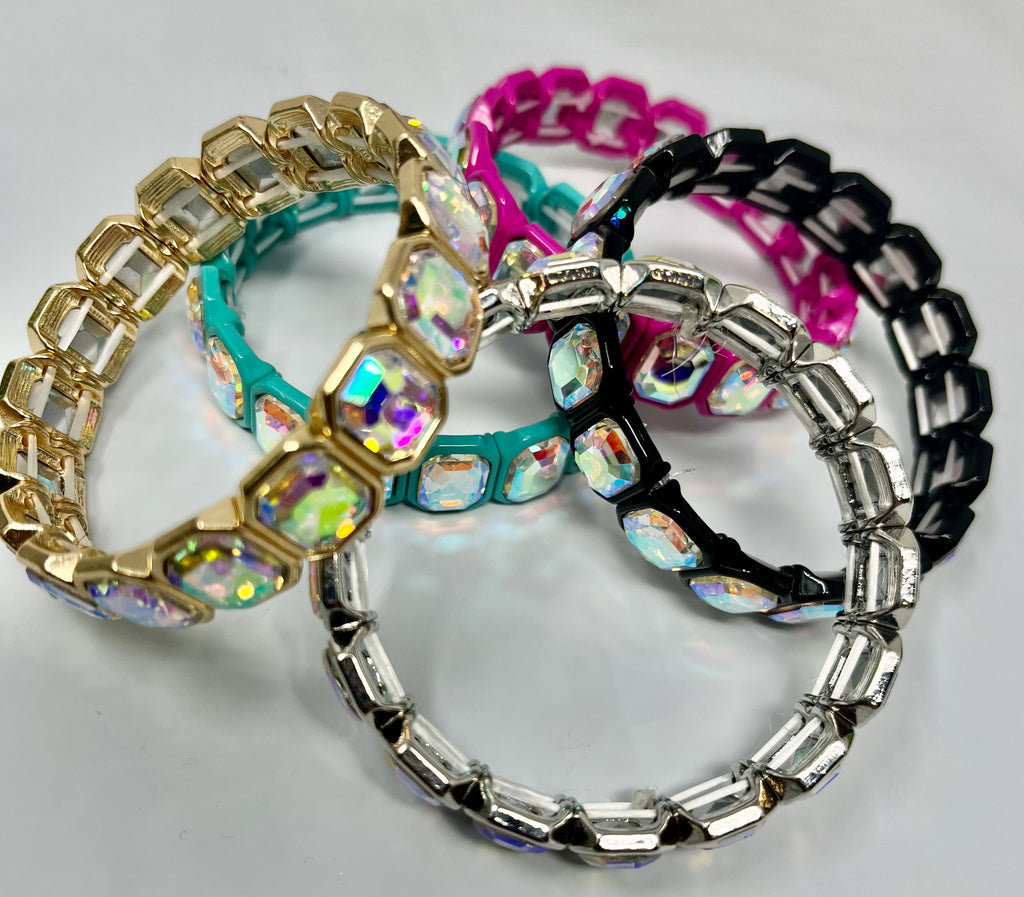 Square Crystal Color Bracelet