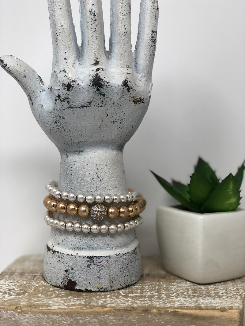 Bling Bead & Plain Bracelets